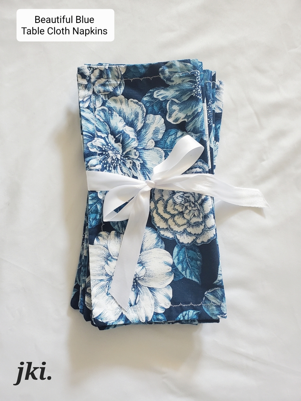 Table Cloth Napkins 6/set Beautiful Blue